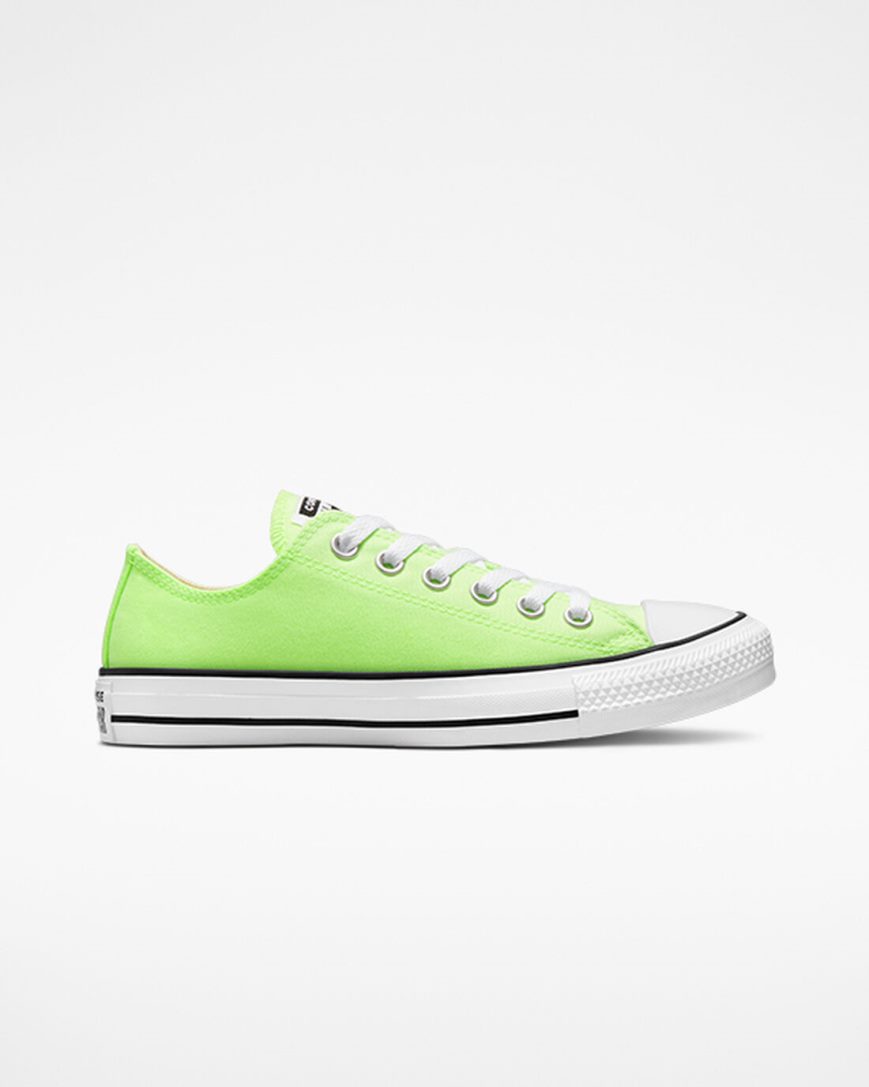 Pánské Boty Nízké Converse Chuck Taylor All Star Neon Zelene Bílé Černé | CZ BLPU52